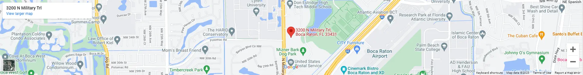 A map of the location of a military training facility.